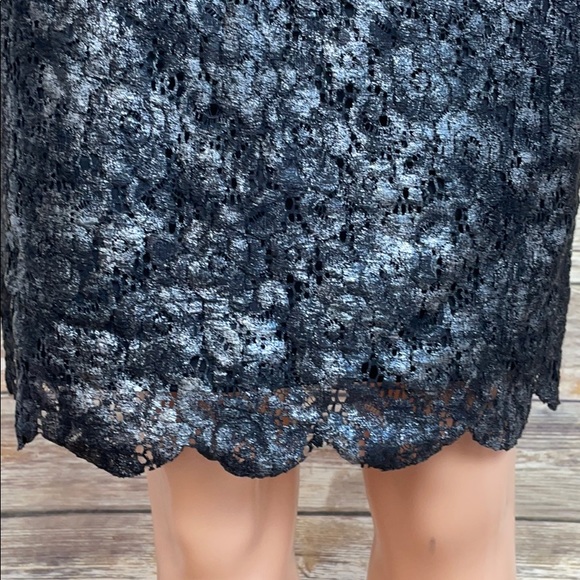 Tenax Silver/Black Lace Skirt - Picture 3 of 10